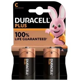 DURACELL - BATTERIA PLUS POWER ALCALINA C LR14 2 UNIT