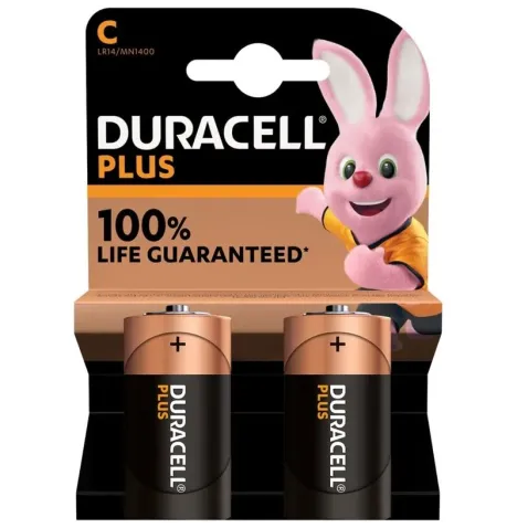 DURACELL - BATTERIE PLUS POWER ALCALINA C LR14 2 UNITÉS