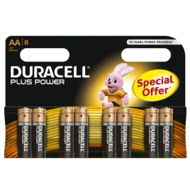 DURACELL - BATTERIA PLUS POWER AA LR6 8UNIT
