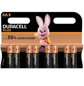 DURACELL - PLUS POWER PILA ALCALINA AA LR6 BLISTER8