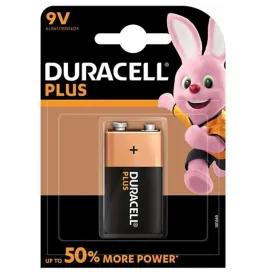 DURACELL - PLUS POWER BATTERY 9V LR61 1UNIT