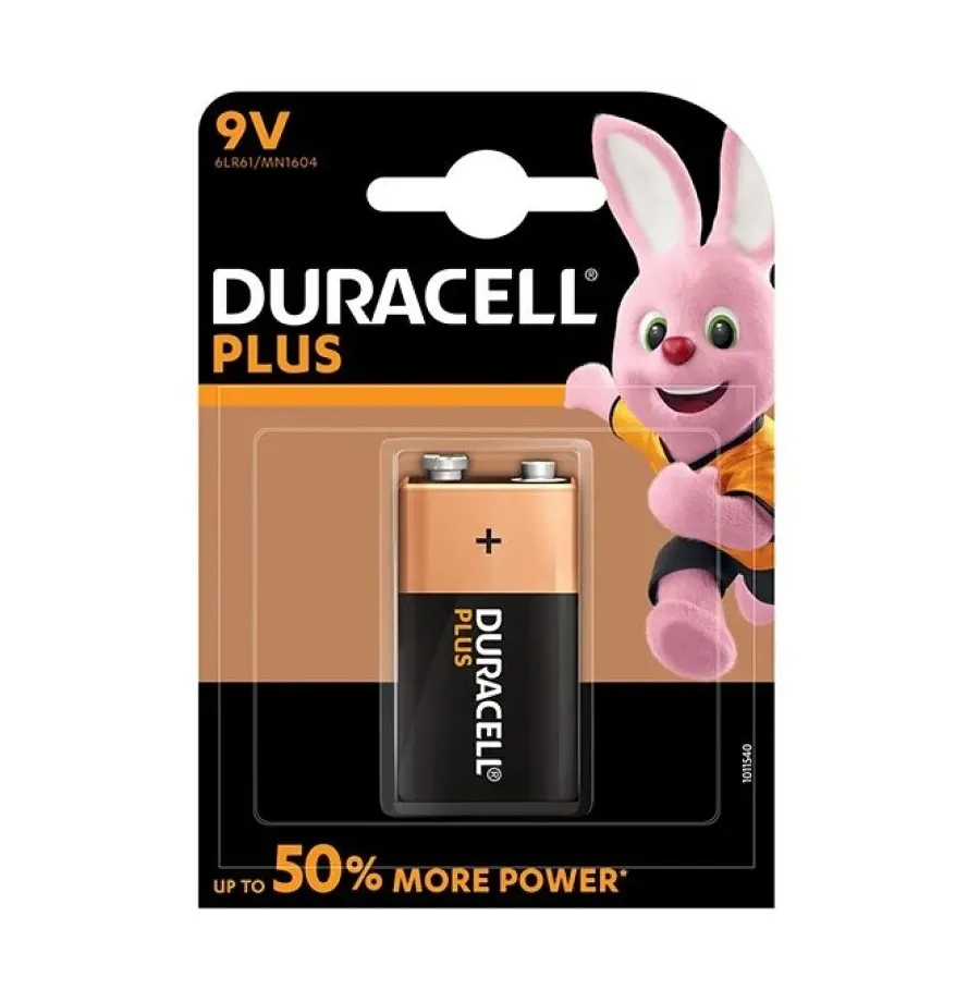 DURACELL - PLUS POWER BATTERIE 9V LR61 1EINHEIT DURACELL - PLUS POWER BATTERIE 9V LR61 1EINHEIT