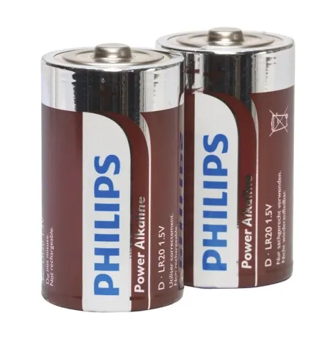 PHILIPS - POWER ALKALINE PILA D LR20 BLISTER 2