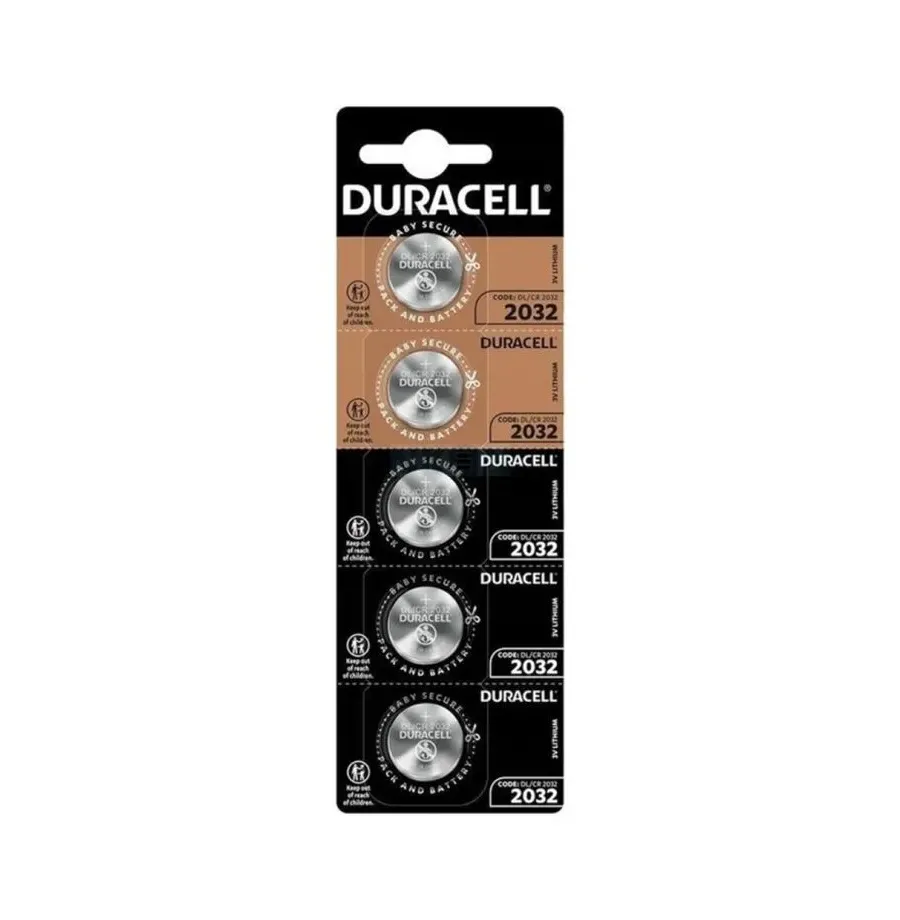 DURACELL - BUTTON BATTERY LITIO CR2032 3V 5 UNIT DURACELL - BUTTON BATTERY LITIO CR2032 3V 5 UNIT