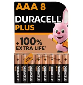 DURACELL - PLUS POWER 100 PILA ALCALINA AAA LR03 BLISTER8