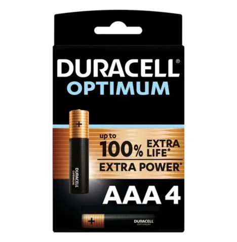 DURACELL - OPTIMUM 200 ALKALINE BATTERIE AAA LR03 4 EINHEIT