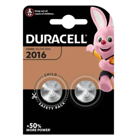 DURACELL - PILE BOUTON LITIO CR2016 3V 2 UNIT