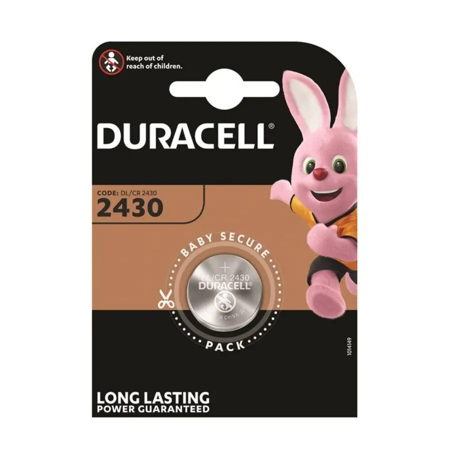 DURACELL - PILA BOTON LITIO CR2430 3V BLISTER1 DURACELL - PILA BOTON LITIO CR2430 3V BLISTER1