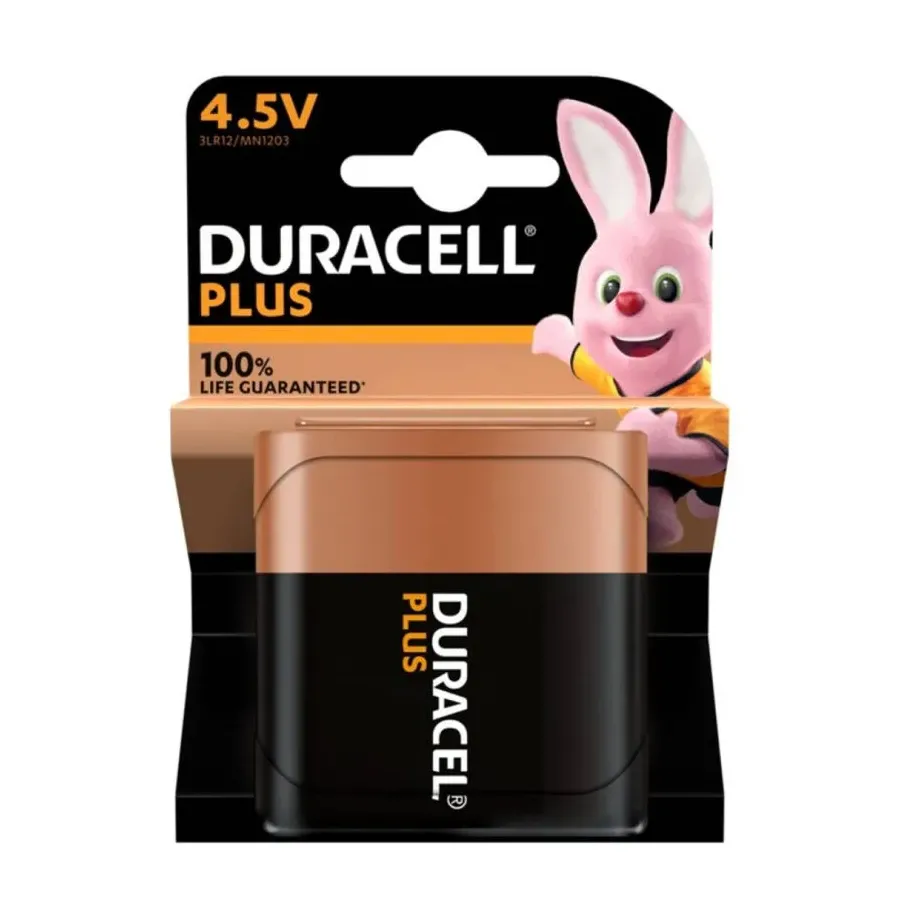 DURACELL - PILE ALCALINE PLUS POWER 100 4,5 V 3LR12 BLISTER1