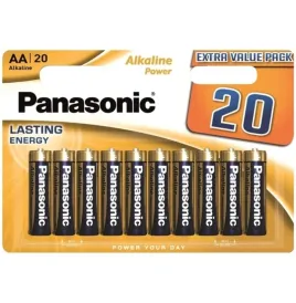 PANASONIC - BATTERIA ALCALINA BRONZO AA LR6 BLISTER20