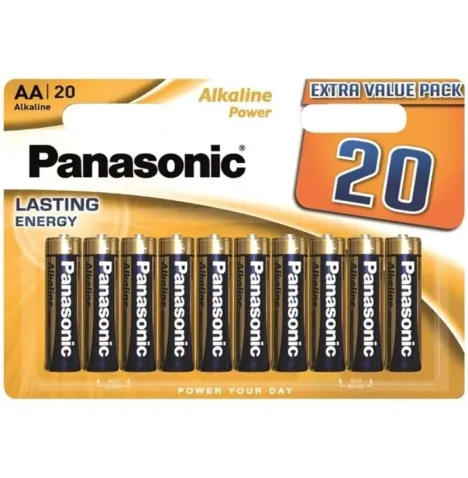 PANASONIC - BATTERIA ALCALINA BRONZO AA LR6 BLISTER20