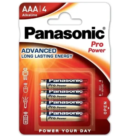 PANASONIC - PILES ALCALINES PRO POWER AAA LR03 BLISTER4