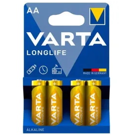 VARTA - PILES ALCALINES LONGUE DURÉE AA LR6 BLISTER4