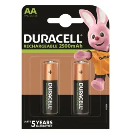 DURACELL - BATTERIE RECHARGEABLE HR6 AA 2500mAh 2 UNIT