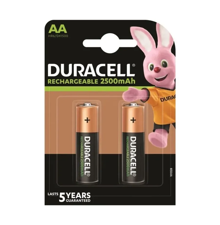 DURACELL - BATTERIA RICARICABILE HR6 AA 2500mAh 2 UNIT DURACELL - BATTERIA RICARICABILE HR6 AA 2500mAh 2 UNIT