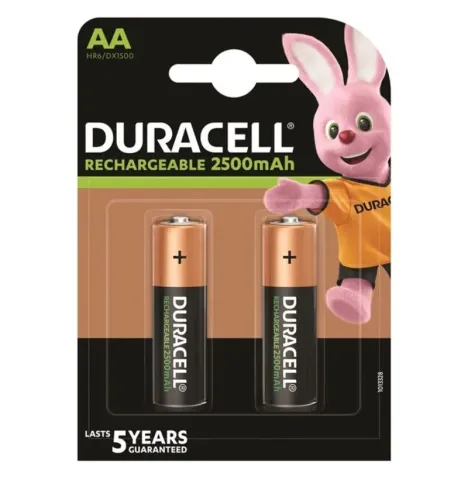 DURACELL - BATTERIE RECHARGEABLE HR6 AA 2500mAh 2 UNIT