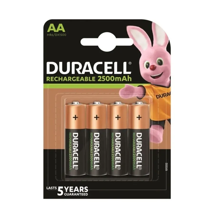 DURACELL - BATTERIA RICARICABILE HR6 AA 2500mAh 4 UNIT DURACELL - BATTERIA RICARICABILE HR6 AA 2500mAh 4 UNIT