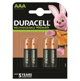 DURACELL - BATTERIA RICARICABILE HR03 AAA 900mAh 4 UNIT