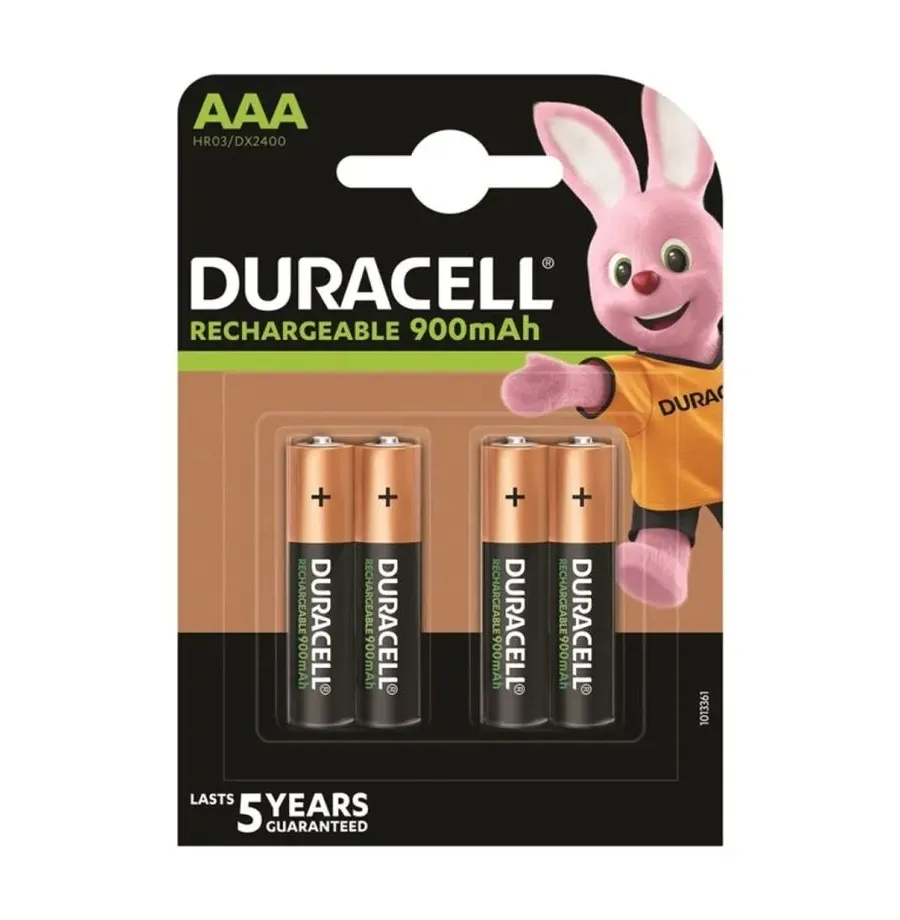 DURACELL - BATTERIA RICARICABILE HR03 AAA 900mAh 4 UNIT