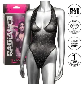 CALEXOTICS - RADIANCE BODY CON ESCOTE EN V PROFUNDO PEDRERÍA TALLA GRANDE