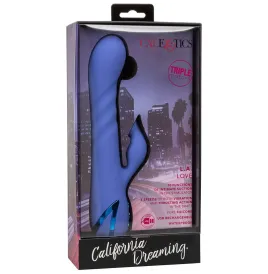 CALEXOTICS - L.A LOVE VIBRATOR and SUCTION BLUE BY CALIFORNIA DREAMING
