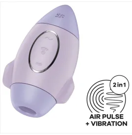 SATISFYER - MISSION CONTROL LILA VIBRADOR PEQUEÑO DE DOBLE IMPULSO