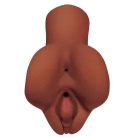 PDX PLUS - PICK YOUR PLEASURE DOUBLE BROWN MASTURBATOR