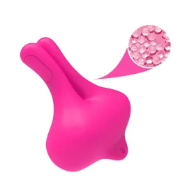 ARMONY - PINCES À TÉTONS MAGNÉTIQUES VIBRATOIRES EN FORME DE LAPIN ROSE