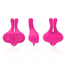 ARMONY - PINCES À TÉTONS MAGNÉTIQUES VIBRATOIRES EN FORME DE LAPIN ROSE