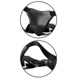 KING COCK - ELITE DELUXE ADJUSTABLE HARNESS KIT RING WITH TESTICLES and DILDO 20.3 CM