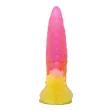 POWER MONSTERS - GODEMICHET MONSTRE ONDULÉ FANTASY AVEC VENTOUSE 22,5 CM Ø 5,5 CM ROSE ET JAUNE POWER MONSTERS - GODEMICHET MONSTRE ONDULÉ FANTASY AVEC VENTOUSE 22,5 CM Ø 5,5 CM ROSE ET JAUNE