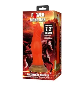 POWER MONSTERS - BLAZEHEART CHARGER FANTASY SILIKONDILDO 18,5 CM Ø 4,5 CM