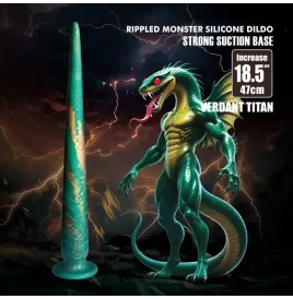 POWER MONSTERS - WILDWYRM TAIL BICOLOR FANTASY SILIKONDILDO 47 CM Ø 4 CM