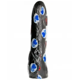 ALL BLACK - DILDO NEGRO REALÍSTICO 20 CM