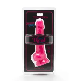GET REAL - HAPPY DICKS 19 CM WITH BALLS PINK