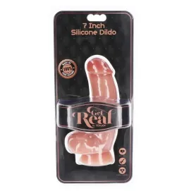 GET REAL - SILIKONDILDO 18 CM MIT KUGELN HAUT