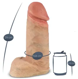 SILEXD - MODELO 1 XTREME PENE REALÍSTICO SILICONA PREMIUM 28 CM