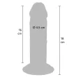 GET REAL - DELUXE DICKER TPE-DONNERSATZ MIT DOPPELTER DICHTE, 18 CM GET REAL - DELUXE DICKER TPE-DONNERSATZ MIT DOPPELTER DICHTE, 18 CM