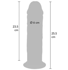GET REAL - DELUXE THICK DOUBLE-DENSITY TPE DONG 25.5 CM