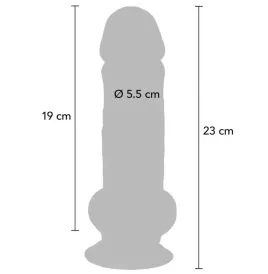 GET REAL - PENE REALISTICO DELUXE CON TESTICOLI EXTRA SPESSI 23 CM