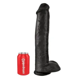 KING COCK - DILDO REALISTICO CON TESTICOLI 38 CM NERO
