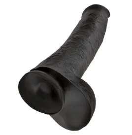 KING COCK - REALISTIC DILDO WITH TESTICLES 38 CM BLACK