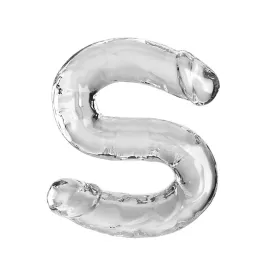 KING COCK - DOUBLE TROUBLE DOUBLE GODE 46 CM TRANSPARENT