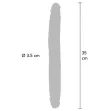 GET REAL - DILDO IN SILICONE A DOPPIA ESTREMITÀ CARAMELLO 35 CM GET REAL - DILDO IN SILICONE A DOPPIA ESTREMITÀ CARAMELLO 35 CM