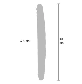 GET REAL - DILDO IN SILICONE A DOPPIA ESTREMITÀ CARAMELLO 40 CM