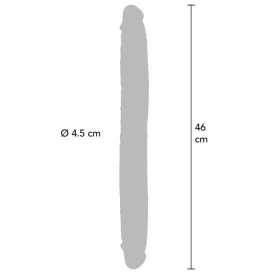 GET REAL - DOUBLE-ENDED SILICONE DILDO CARAMEL 46 CM