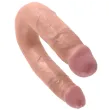 KING COCK - GODE DOUBLE PÉNÉTRATION 13.9 CM NATUREL KING COCK - GODE DOUBLE PÉNÉTRATION 13.9 CM NATUREL