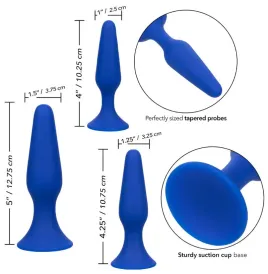 CALEXOTICS - ADMIRAL KIT 3 PLUG ANAL AZUL
