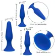 CALEXOTICS - ADMIRAL KIT 3 ANALPLUG BLAU CALEXOTICS - ADMIRAL KIT 3 ANALPLUG BLAU