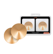 COQUETTE CHIC DESIRE - NIPPLE COVERS GOLDEN CIRCLES COQUETTE CHIC DESIRE - NIPPLE COVERS GOLDEN CIRCLES
